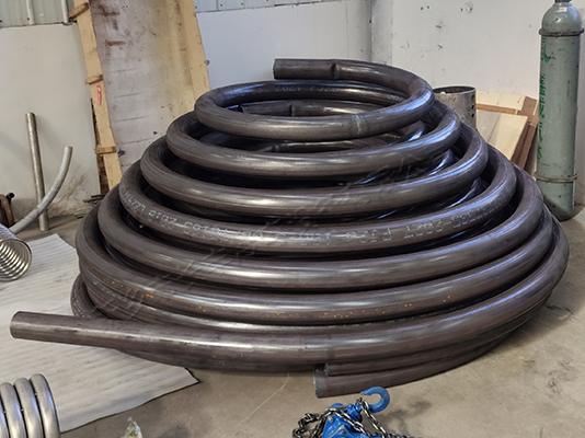 ?114×4mm厚 蚊香封頭盤管加工